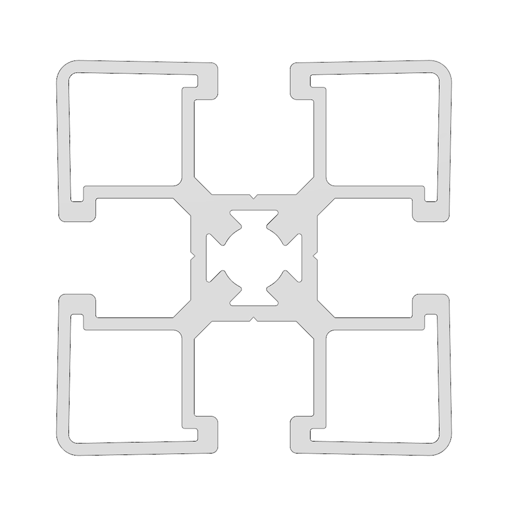 10-4545-0-1100MM MODULAR SOLUTIONS EXTRUDED PROFILE<br>45MM X 45MM, CUT TO THE LENGTH OF 1100 MM